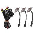 thumbnail image 2 of Car Grille Light Bumper Grille Lamp Grill Light Replacement Front Grille Light Grille Light For  3pcs Car Grille Light With Harness High Brightness Fit For    2010-2014 2017-up, 2 of 8