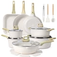 thumbnail image 1 of GIPP 21pcs Ceramic Coating Kitchen Cookware Sets,Pots and Pans Set Non stick,Dishwasher Safe Induction Cookware, 1 of 10