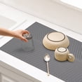 thumbnail image 1 of Kitchen Sink Drainage Pad | Silica Gel Non-Slip Water-Proof Countertop Protector Mat | Quick Drying Insulation | 15.35x9.84in | Gray | Versatile Use | Foldable | 1pc, 1 of 8