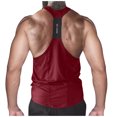 thumbnail image 4 of EOYWHK Mens Workout Tank Tops Quick Drying Racerback Tees Thin Straps Loose Fit Solid Color Gym Fitness Loungewear Activewear Tops, 4 of 7