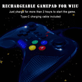thumbnail image 4 of Manette Wii U Pro, Manette de Jeu Wii U Sans Fil Contrôle Wii W, 4 of 5