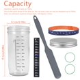 thumbnail image 2 of DEBGFS Sourdough Starter Jar Kit Glass Sourdough Starter Container with Thermometer Paper Marking Paper Tape Silicone Spatula Cloth Cover and Lid 730ml Sourdough Fermentation Jar, 2 of 9
