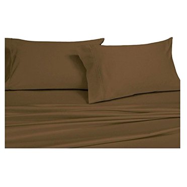 Royal Hotel Cotton Pillowcases, 2PC Pillow Cases, 100% Cotton, 300 Thread Count, Sateen Solid - Taupe - King Size