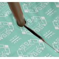 thumbnail image 3 of Vargottam Indoor/OutdoorTablecloth58x58 Inch SquareTablecloth with Umbrella Hole and Zip- Waterproof PatioTableCloths- TableCovers for Backyard RectangularTable- Aquamarine Green, 3 of 5