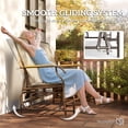 thumbnail image 4 of Outsunny Outdoor Glider Bench Loveseat, 2-Person Swing Chair with Table, 4 of 10