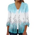 thumbnail image 1 of Femmes Cardigan 3/4 Manches Bouton vers le Bas Kimonos Légers Cardigan Décontracté Automne Vêtements Tops, 1 of 6