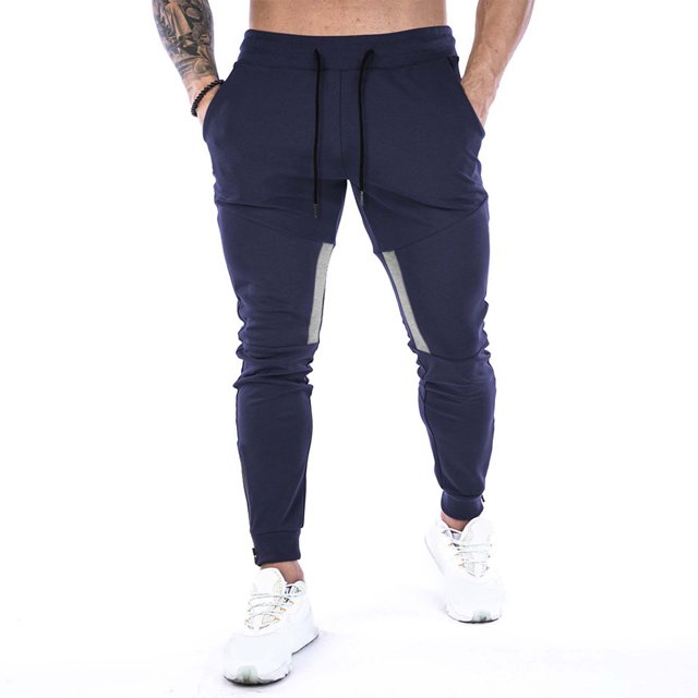 FAIWAD Men's Slim Sweatpants Elastic High Waist Drawstring Workout Athletic Pants with Pockets