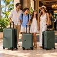thumbnail image 3 of Jetstream 3-Piece Hardside Luggage Set, 20/24/28 in, Olive, 3 of 13