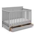 thumbnail image 1 of Graco Hadley 5-in-1 Convertible Baby Crib with Drawer, Pebble Gray, 1 of 16