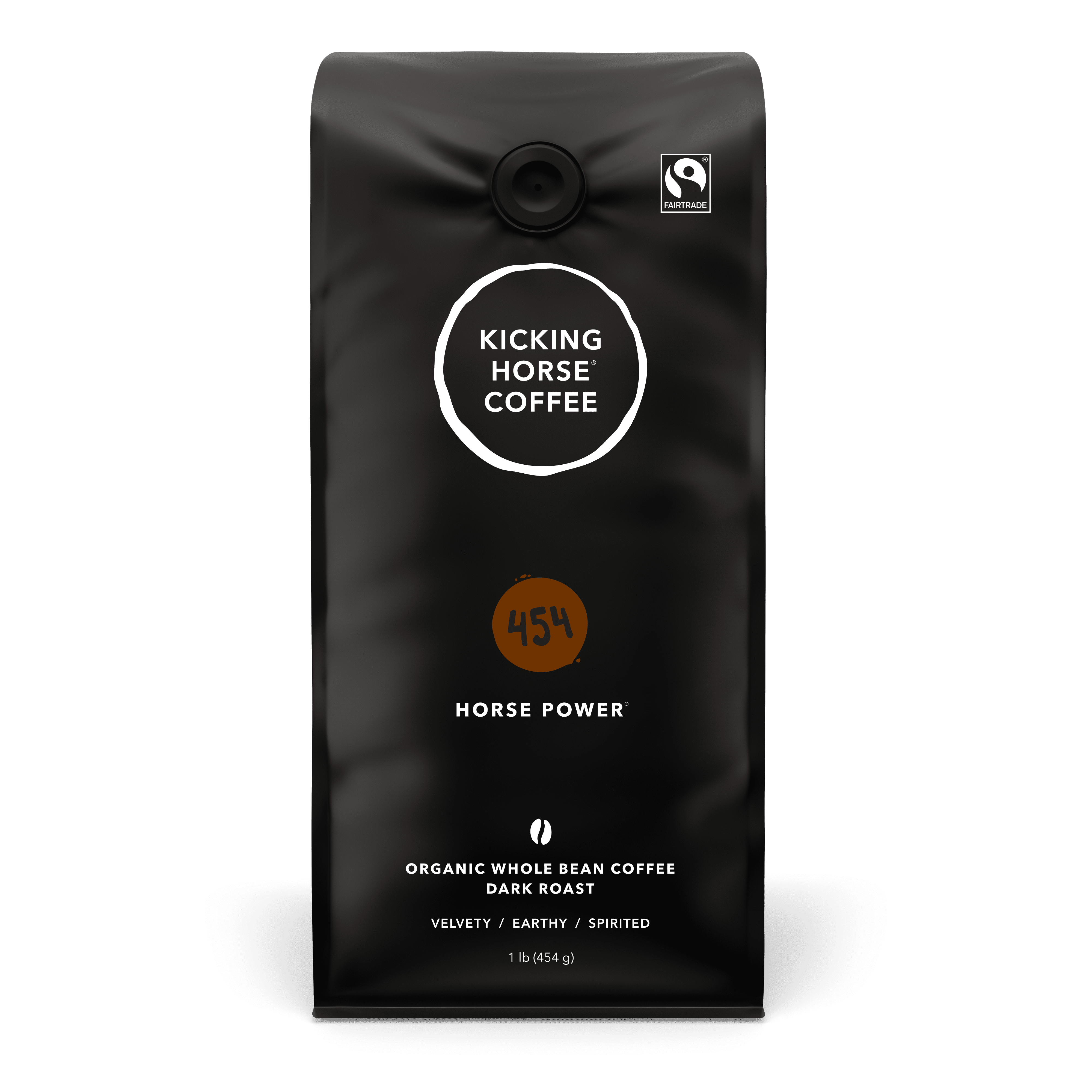 Kicking Horse Coffee - 454 Horse Power - Dark Roast - 454g Whole Bean