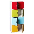 thumbnail image 2 of Hodedah HID 44 Armoire de Rangement Fermée à 8 Portes pour la Maison et le Bureau, Rainbow, 2 of 8