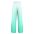 thumbnail image 4 of Pants for Women, Womens Fashionable Striped Printed Drawstring Wide Leg Pants, 4 of 5