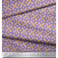 thumbnail image 3 of Soimoi polyester Crepe Fabric Check & Moroccan Ethnic Print Fabric by Yard 52 Inch Wide, 3 of 3