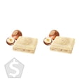 thumbnail image 2 of Ferrero Rocher White Chocolate Bars With Hazelnut Filling, 8 × 90 g - Pack of 2, 2 of 2