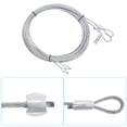 thumbnail image 3 of Unique Bargains 2 Packs 11.6ft 3.5M Garage Door Cable 3mm Diameter Torsion Spring Wire Cable, Galvanized Steel, 3 of 5