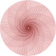 thumbnail image 1 of Ahgly Company Machine Washable Indoor Round Transitional Pastel Red Pink Area Rugs, 5' Round, 1 of 7