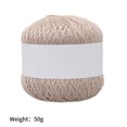 thumbnail image 4 of VONKY Knitting Thread Cotton Crochet Yarn Embroidery Clothes Sweater Tapestry Weave Line DIY Accessory Light Brown, 4 of 9