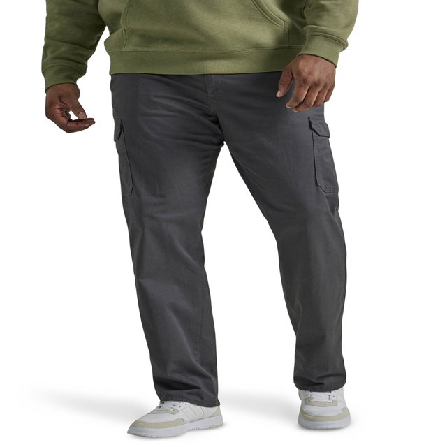 CHOK ® Big Men‘s Extreme Motion Straight Fit Twill Cargo Pant with Flex Waistband