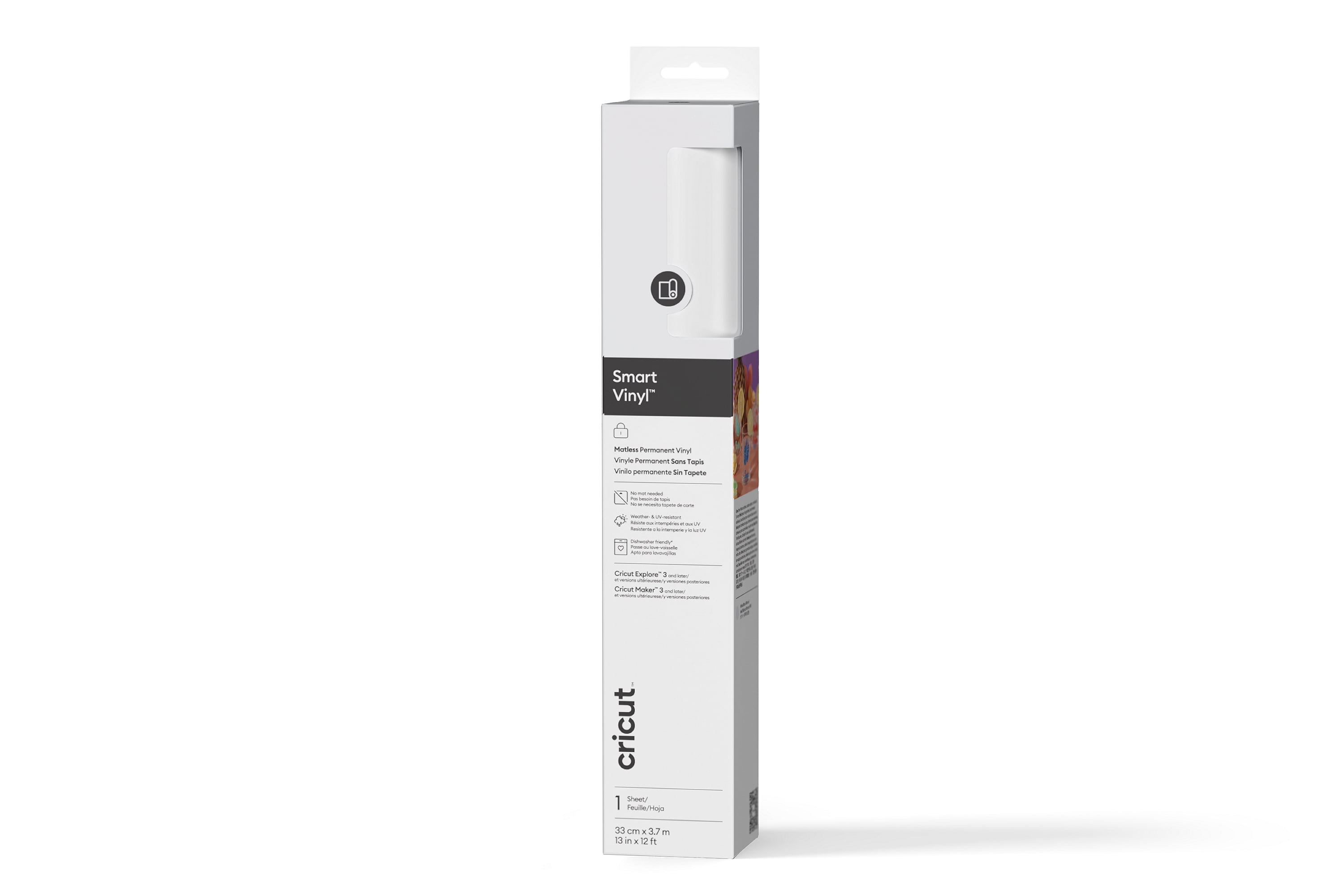 Cricut Smart Vinyl – Amovible (3 ft) - Blanc