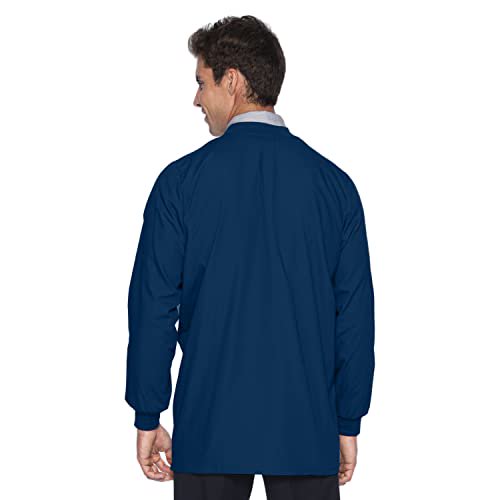 Landau Essentials Vestes de Sarrau à 5 Poches pour Hommes - Coupe Classique et Décontractée, Col Ras du Cou, devant à Boutons-Pression, Sarraus d'Échauffement 7551