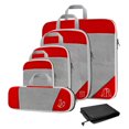 thumbnail image 1 of 1Set Compression Packing Cubes, Lightweight Packing Organizers for Accessing Items Easily Red 6Pcs, 1 of 8