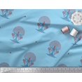 thumbnail image 2 of Soimoi Rayon Fabric Dot,Leaves & Floral Block Printed Fabric 1 Yard 56 Inch Wide, 2 of 3