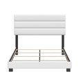 thumbnail image 2 of Boyd Sleep Grand Size Rembourré Napoli Matelas Plate-Forme Lit Cadre, Blanc, 2 of 7