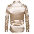 thumbnail image 2 of fastboy Chemise de Travail Décontractée pour Homme à la Mode et Fonctionnelle - Hauts à Manches Longues Respirants et Durables à Col Rabattu Kaki 2TG, 2 of 6