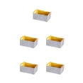 thumbnail image 3 of Ruiboury Multi Storage Baskets Organizer For Cables Toys Collapsible For Easy gray+yellow 30x24x15cm 5Set, 3 of 6