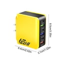 thumbnail image 3 of US Standard 65W Multi Port Fast Charging Charger 6-in-1 USB Fast Charging Head Compatibled With Multiple Devices, 3 of 6