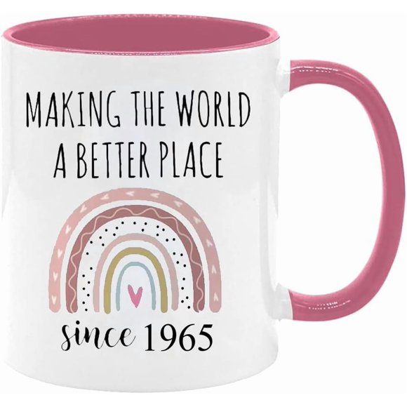 60th Birthday Gifts for Women Funny 60 Year Old Gift Coffee Mug 60th Birthday Mug 1965 60 Year Old Birthday Gifts Happy 60th Birthday Mugs for Her,Friend,Mom,Sister,Wife,Coworker 60th Coffee Mugs (60)