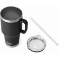 thumbnail image 3 of YETI Rambler Tasse à Paille 35 oz, Isolée sous Vide, Acier Inoxydable, Noir, 3 of 8