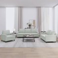 thumbnail image 1 of vidaXL 3 Piece Sofa Set with Cushions Light Grey Velvet, 1 of 4