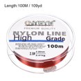 thumbnail image 2 of Uxcell 109Yard 8Lb Fluorocarbon Coated Monofilament Nylon Fishing Line Wine Red, 2 of 7