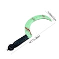 thumbnail image 3 of LSLJS Halloween Luminous Bloods Blade Prop Knife Simulation Plastic Kitchen Knife Machetes and Machetes Horror Bloods Stain Cos Performance Equipment Halloween Decorations, 3 of 6