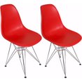 thumbnail image 1 of Nicer Furniture Red Eiffel Dsw Metal Legs Chair, 1 of 1