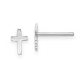 thumbnail image 1 of Sterling Silver Rhodium-plated Polished Cross Post Earrings QE12949, 1 of 2