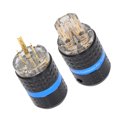 thumbnail image 4 of Audio Power Plug, Gold Plated Power Plug Wearable Unique Insulation  for Audio Visual Appliances for Home M103GMale,F103G Female,M103G/F103G Male/Female, 4 of 7