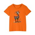thumbnail image 1 of RXIRUCGD 2025 Vêtements d'Été pour Enfants T-shirt Imprimé Mode Mignon Col Rond Manches Courtes, 1 of 5