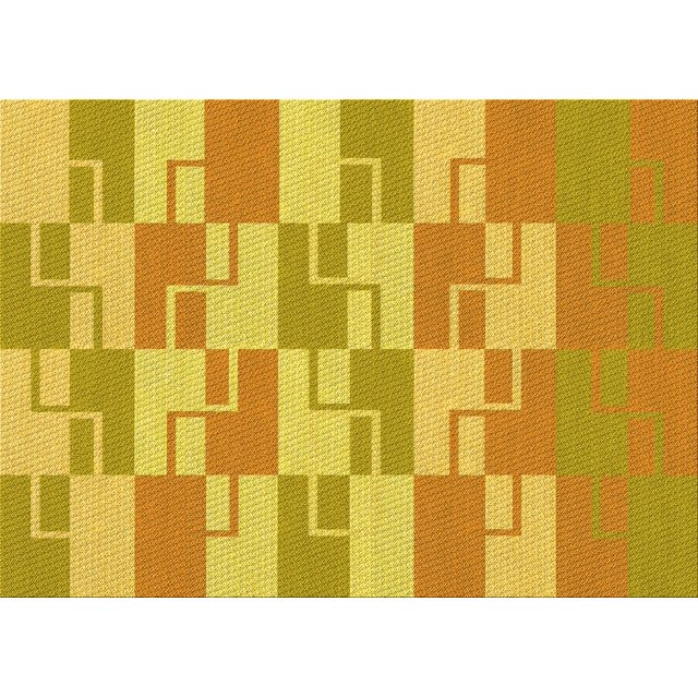 Ahgly Company Tapis d'Intérieur Lavables en Machine Rectangle Transitionnel Jaune Or Vif, 3' x 5'