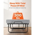 thumbnail image 3 of VEVOR Lit Escamotable Lit Pliant avec Matelas en Mousse de 5 Pouces pour Adultes et Invités, 3 of 9