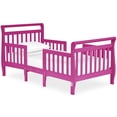 thumbnail image 1 of Dream On Me Emma 3 in 1 Convertible Toddler Bed, Fuschia Pink, 1 of 7