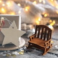 thumbnail image 2 of Christmas Mini European Wooden Vintage Rocking Chair Small Cloth Doll Miniature Furniture Chair Props Pendant Model, 2 of 6