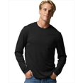 thumbnail image 1 of Hanes 482L Cool Dri Performance T-Shirt à Manches Longues pour Hommes, Noir - Taille Small, 1 of 4