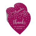 thumbnail image 1 of Inkdotpot Thanks For Celebrating With Me Birthday Bottle Tag Real Silver Foil Favor Hang Tags Pack Of 100, 1 of 1