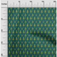 thumbnail image 1 of oneOone Georgette Viscose Fabric Floral & Flying Swan Block Printed Craft Fabric BTY 42 Inch Wide, 1 of 4
