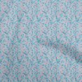 thumbnail image 1 of oneOone Cotton Cambric Medium Blue Fabric Floral Fabric For Sewing Printed Craft Fabric By The Yard 56 Inch Wide, 1 of 4
