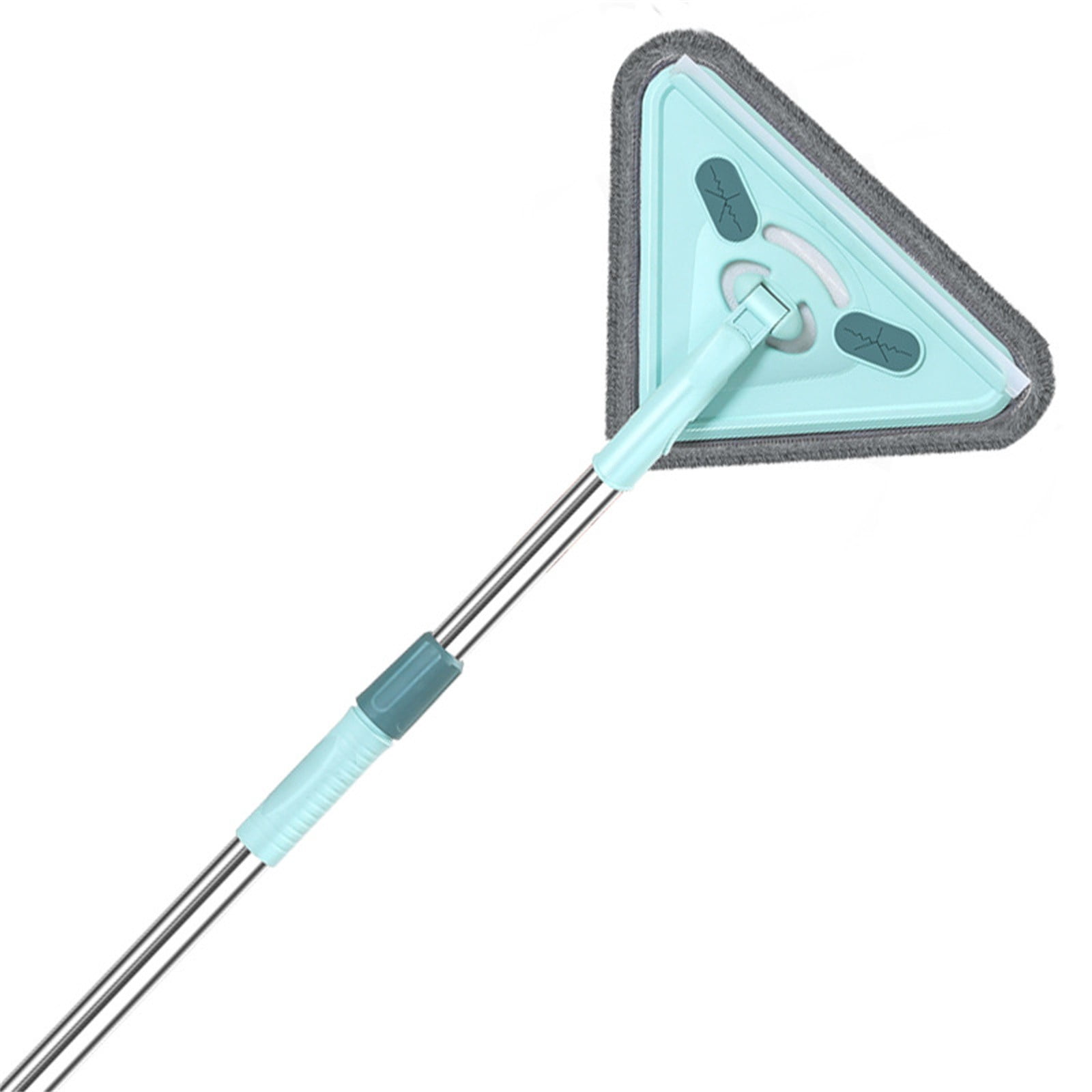 Riforla Multifunctional Triangle Mop Spliced Triangle Mop 360° Rotatable Adjustable Cleaning Mop Extendable Wall Mop with Long Handle Household Mop for Ceiling Window Floor Mop Cloth