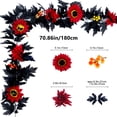thumbnail image 3 of Yhmxh Simulation Maple Leaf Rattan Wholesale Europe And The United States Home Decoration Simulation Maple Leaf Scenic Arrangement Simulation Maple Leaf Wall Mounted Maple Leaf Rattans, 3 of 6