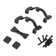 thumbnail image 2 of TISHITA Tie Rod Mount Axle Up Servo Bracket Set for WPL C14 C24 RC Car Vehicle Black, 2 of 8